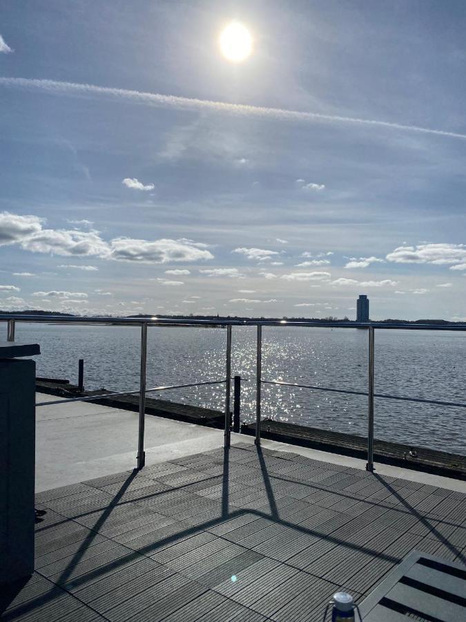 Ostsee Hausboot Schleswig Ostseeblick 1 Bagian luar foto