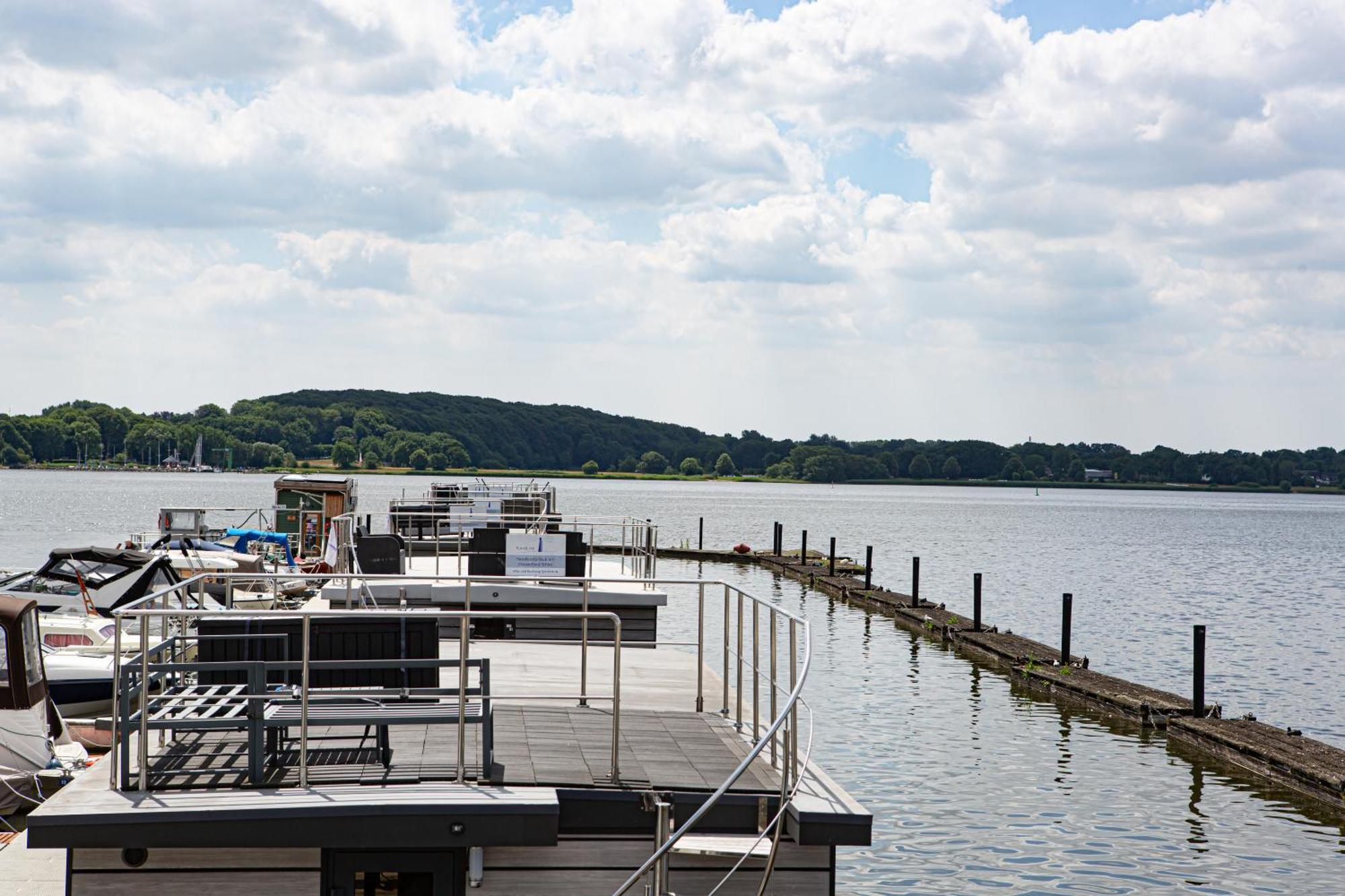 Ostsee Hausboot Schleswig Ostseeblick 1 Bagian luar foto