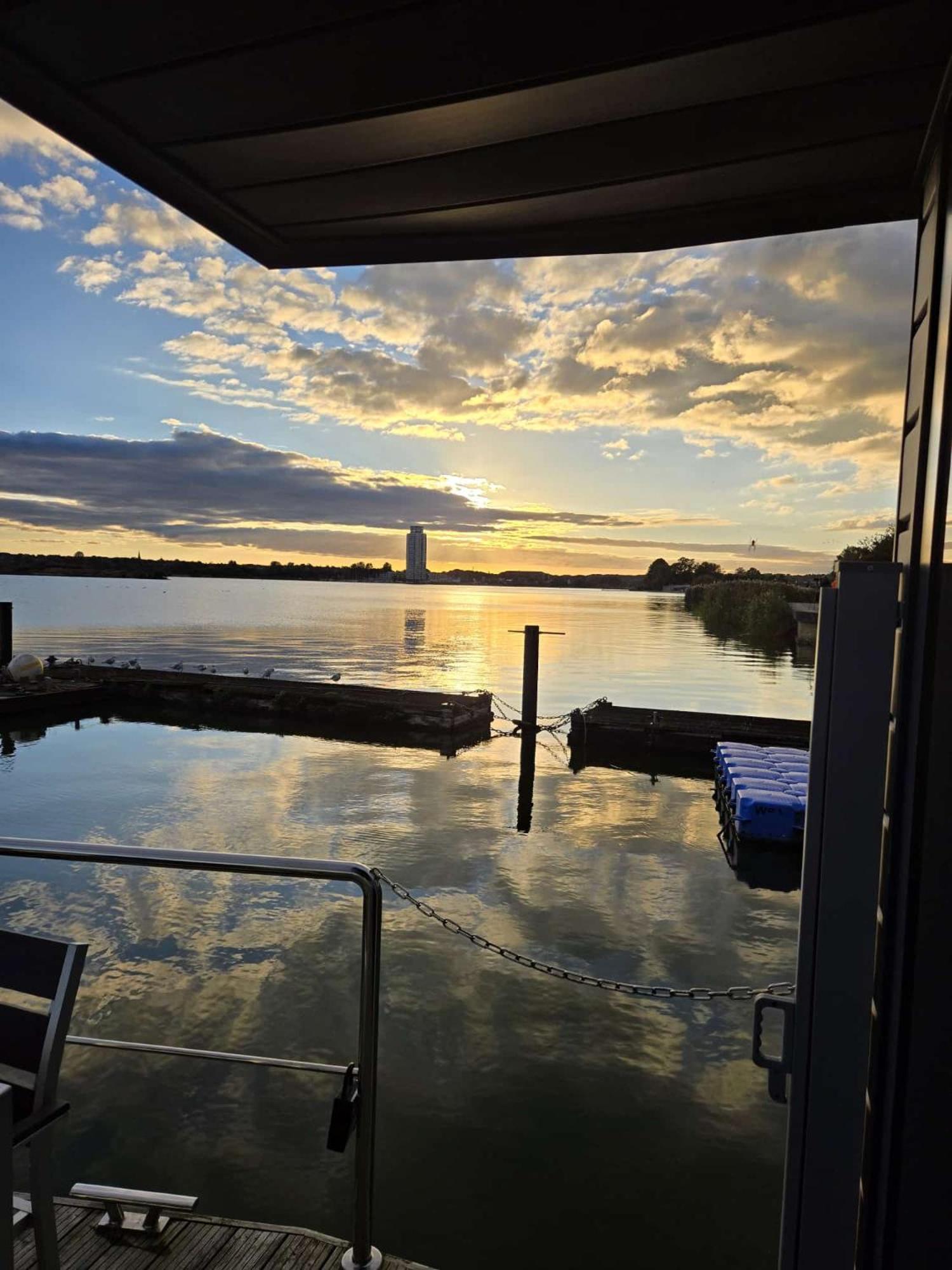 Ostsee Hausboot Schleswig Ostseeblick 1 Bagian luar foto